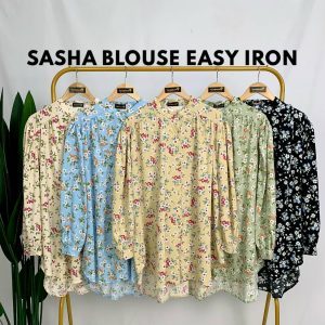 Sasha Blouse Floral Ironless