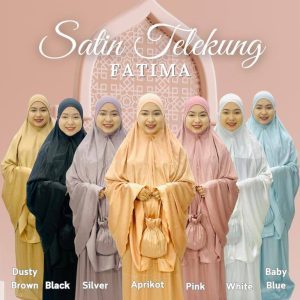 Telekung Satin Fatima Exclusive
