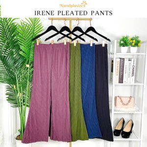 Irene Pleated Pants Ironless