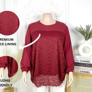 Suzy Doll Blouse Lace Ironless