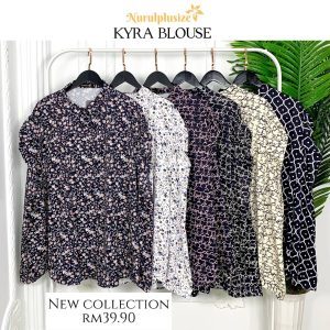 Kyra Puff  Printed/Plain Blouse