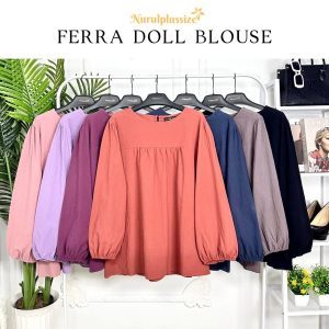 Doll Plain Blouse Ironless Ferra