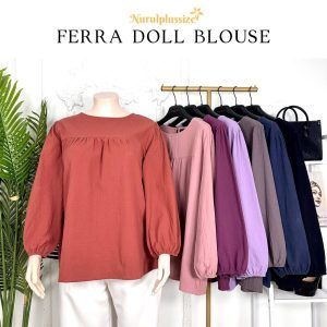 Doll Plain Blouse Ironless Ferra