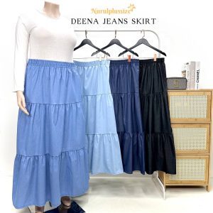 Deena Jeans Ruffle Skirt Jeans