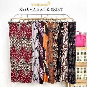 Premium Pleated Batik Skirt Kesuma