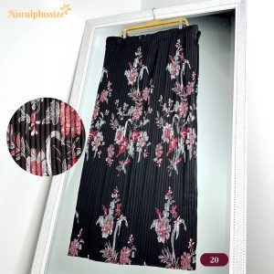 Premium Pleated Batik Skirt Kesuma