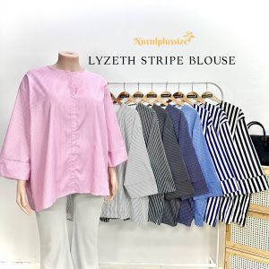 LYZETH STRIPE BLOUSE (9100#)
