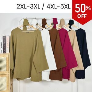 🌸 WANIE BLOUSE WAFFLE PLUSSIZE 🌸